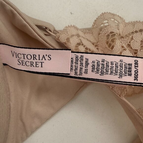 Victoria’s Secret Body By Victoria Nude Racerback Push-Up Bra | Size 36DD - Picture 8 of 10